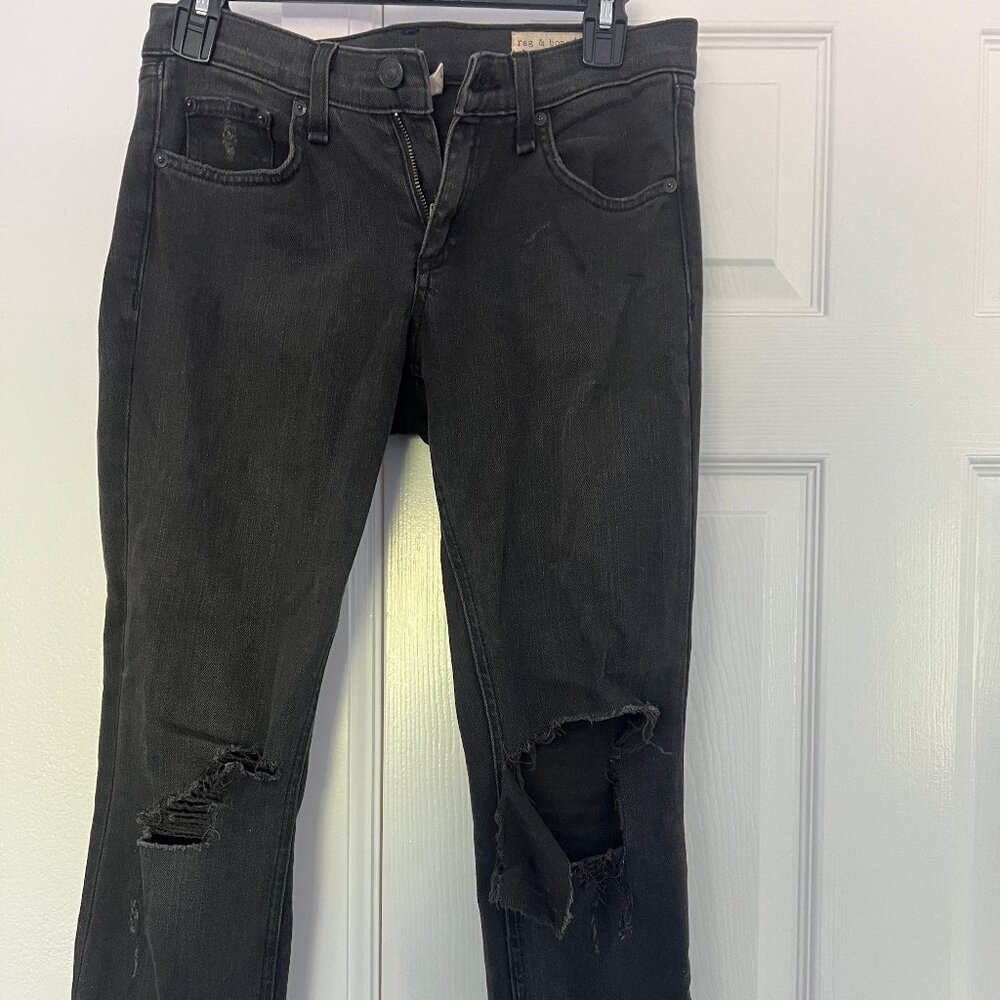 Rag & Bone Jeans Black/Grey Denim Size 26